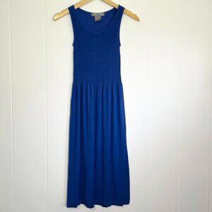 Lark + Grey Royal Blue Textured Sleeveless Dress Women's Small / Medium